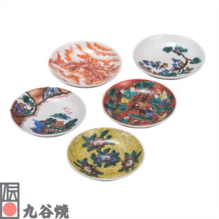 九谷焼・3号皿揃 時代絵