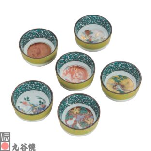 九谷焼・組盃 時代絵
